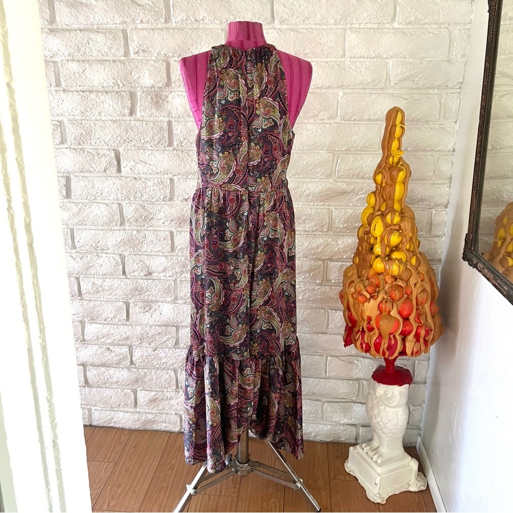 Laundry by Shelli Segal Halter Maxi Dress Size 14 - Picture 8 of 8